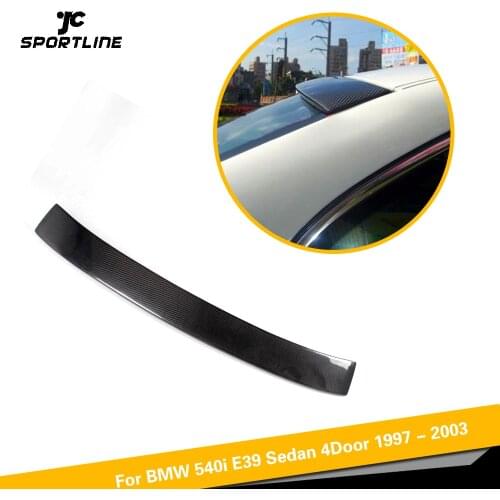 Car-Styling Carbon Fiber Auto Roof Wing Spoiler Lip for BMW 540i E39 Sedan 4Door 1997 - 2003