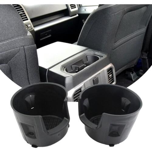 2Pcs Cup Holder ABS Auto Car Cup Holder Adapter FL3Z1813562AA FL3Z1813562AM for Ford F150 2015 2016 2017 2018