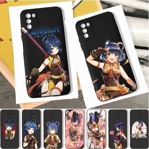 Genshin Impact XiangLing Phone Case for POCO M3 Pro X3 Pro F3 for Xiaomi Redmi Note 10 Pro 9 9C 9A Note 9 Pro Anime Case