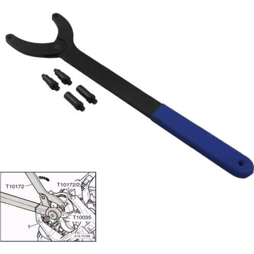 Timing Belt Change Tool Against Timing Pulley Holder Tool for VW Golf VAG 3036 T10172