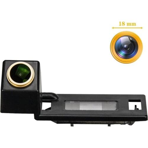 Freezzmi Golden HD 1280x720P Car Rear View Reverse Backup Camera for Audi A1 A4 B8 A5 5D S5 TT Roadster Q5 RS Skoda Superb Yeti