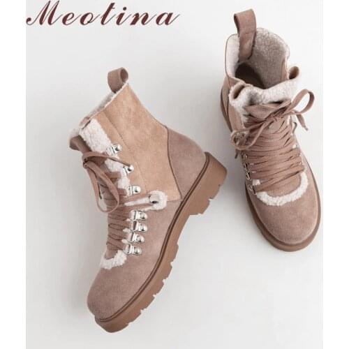 Зимние сапоги Meotina China At AliExpress