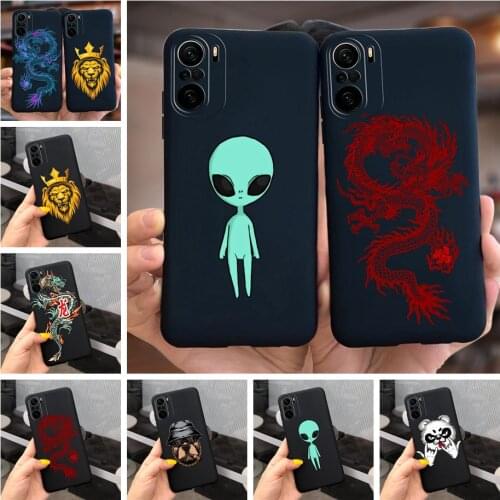 Cute Silicone Soft Cover For Xiaomi Poco F3 Case Luxury Black Cover For Xiaomi Poco F3 F 3 PocoF3 Phone Cases 6.67'' Full Bumper