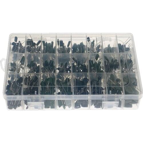 660pcs 24Value Capacitor Kit 100V 2A221J to 2A474J Polyester Film Capacitor Assorted Kit 0.47nF 0.68nF 1nF 2.2nF Capacitors