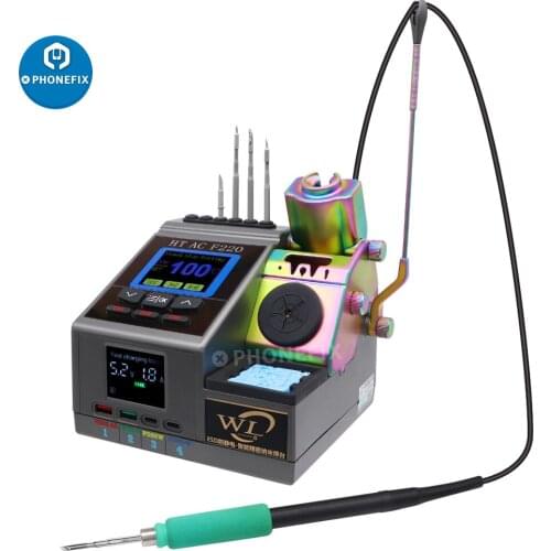 WL HT AC F220 Nano Soldering Station Intelligent Temperature Control Motherboard Welding Repair Station with JBC Soldering Tips