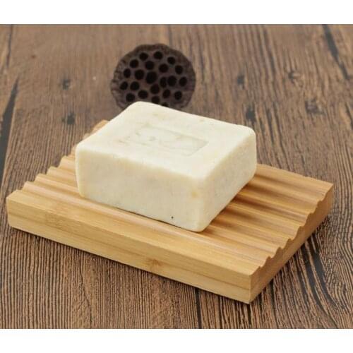 New Wave Soap Dishes Bamboo Soaps Box Simple Bath Shower Rack Bathroom Accessories Hot Sale SN2967