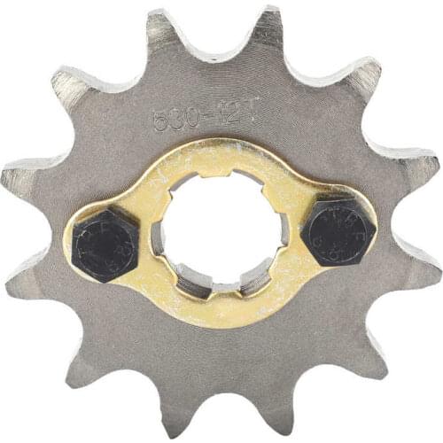 17mm 30mm Front Engine Sprocket with Mounting Accessory Steel Alloy 12T Tooth Fit for 530 Chain Motorcycle Dirt Bike PitBike ATV
