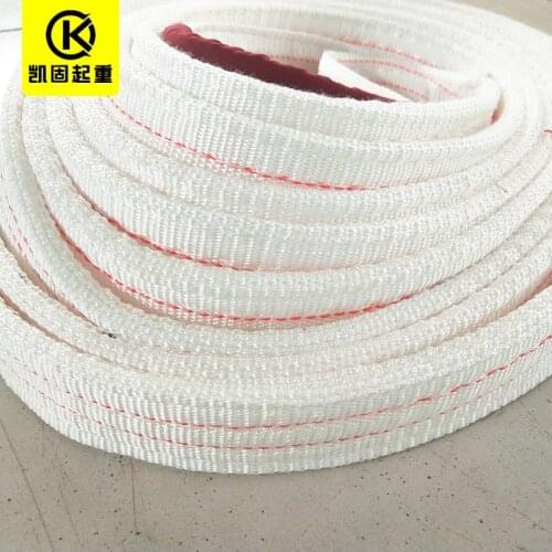 Polypropylene Sling Can Be Customized 2t White Lifting Sling Flat Sling Is Used For Power/ship/building, ETC