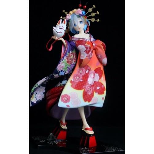 Re:ZERO Starting Life in Another World Rem Kimono Oiran do uchu PVC Action Figures toys Collection Model Doll Gift
