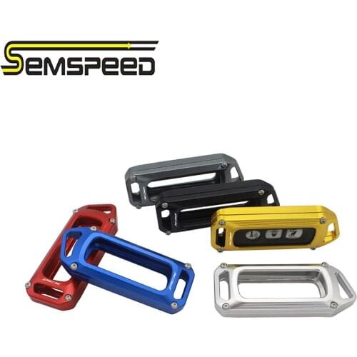 SEMSPEED PCX CNC Key Case Cap Shell Bag Gold Red Personality Key Cover New For HONDA PCX 160 PCX160 PCX 150 PCX150 2021 Accessoy