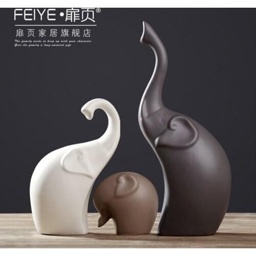 Nordic home TV ark small place contracted sitting room wine porch decoration interior decoration ceramic elephant