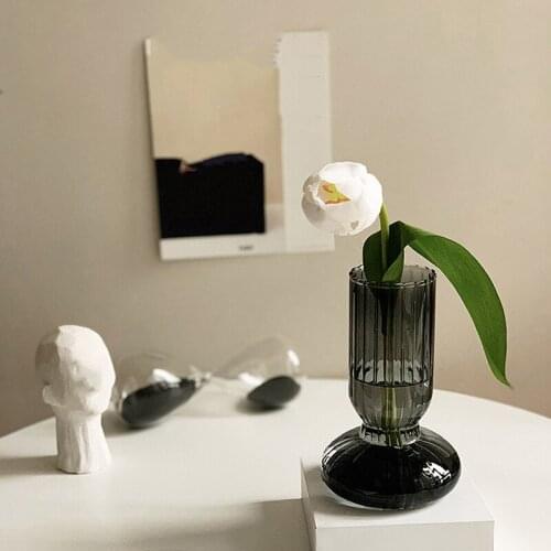 Flower Vase For Home Decor Glass Vase Bonsai Terrariums For Plants Table Ornaments Decorative Vase Nordic