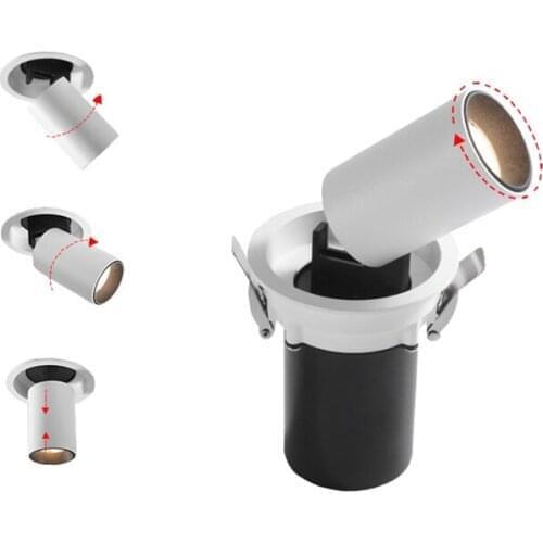 360 Degree Rotatable LED Downlight 15W 12W 7W Recessed LED Ceiling Lamp 220V 110V Foldable LED Spot Lighting