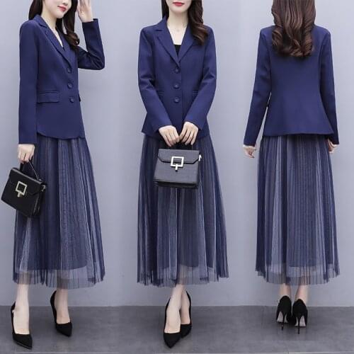 Womens Fashion Business Pleated Dress Casual Office Ladies Work Wear A-Line Swing Birthday Party Loose Autumn Dresses Clothes