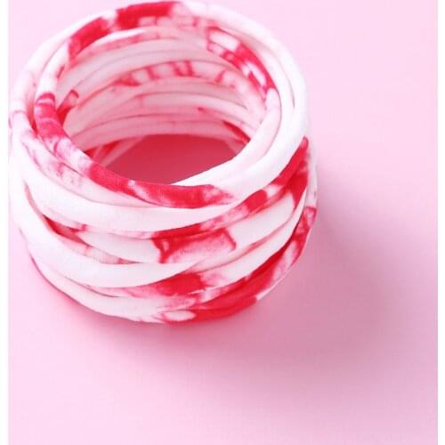 10pcs/lot Babies Accessories Newborn Elastic Nylon Headbands Headband On The Head Girls Hairband Super Soft Seamless Hair Bands