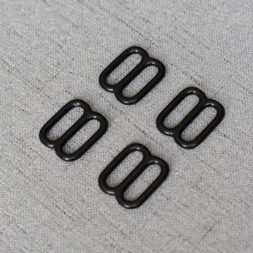 10 Pcs Black 15mm Metal Tri Glide Slide Adjusters use for DIY Bag Strap Buckles Leather Belt Craft Accessories