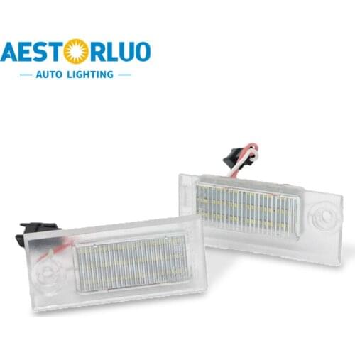 2pcs Error Free Factory Supply LED License Plate Light Lamp For Audi. A6 C5/4B Sedan 97-04 (Canbus) White 12V