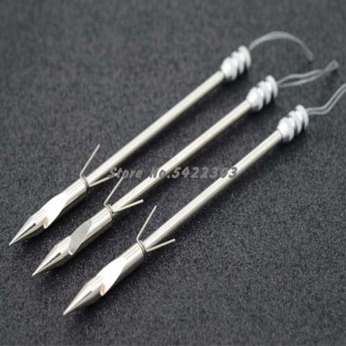 5pcs/10pcs Projectile Fish Dart Hunting Shooting Catapult Dart Fishing Gear Stainless Steel Arrowhead Slingshot Accessories