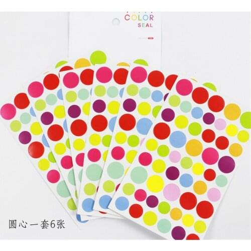 6Pcs/Secret Circle Sticker DIY Sticker Car Motorcycle Luggage Laptop Bike Scooter Toys Halloween Easter