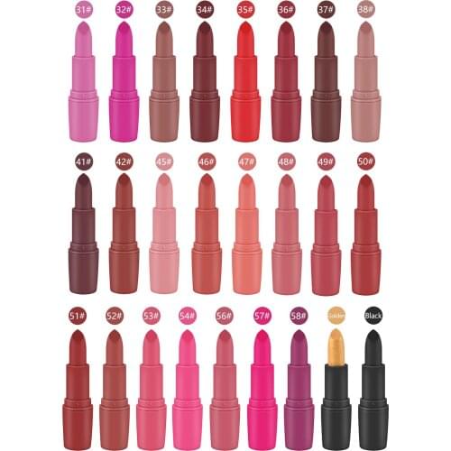 8pcs/18pcs/25pcs MISS ROSE Velvet Matte Waterproof Lipstick Lasting Nourish Makeup Lip Gloss Moisturizer Women Beauty Cosmetics