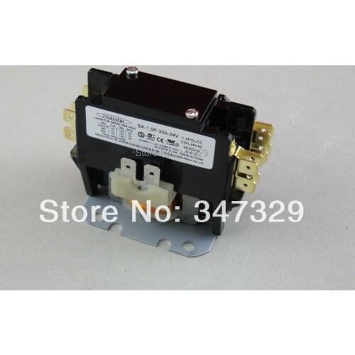 Hvacstar SA-1.5P-30A-24V Definite Purpose Contactor 1.5Pole 30FLA 24V AC Coil , DP Contactor, Air Conditioner Contactor