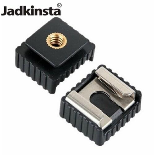 Jadkinsta 50PCS Hot Shoe Mount to Cold Shoe Adapter with1/4" Screw Thread For Studio Light Stand Tripod Camera Accessories