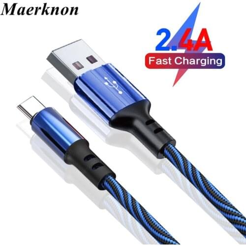 USB Type C Cable For Samsung S20 S10 Plus Xiaomi mi 9 Fast Charging Wire Cord USB-C Chargers Mobile Phone USB C Type-C Cable