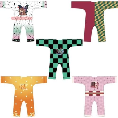 Demon Slayer: Kimetsu no Yaiba Kamado Tanjirou Kamado Nezuko Agatsuma Zenitsu Kochou Shinobu Tomioka Onesies Sleepwear Pajamas