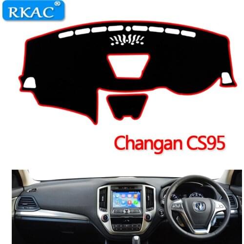 RKAC Fit For Changan CS95 Car Dashboard Pad MAT Instrument Platform Desk Avoid Light Mats Cover Sticker right steering wheel