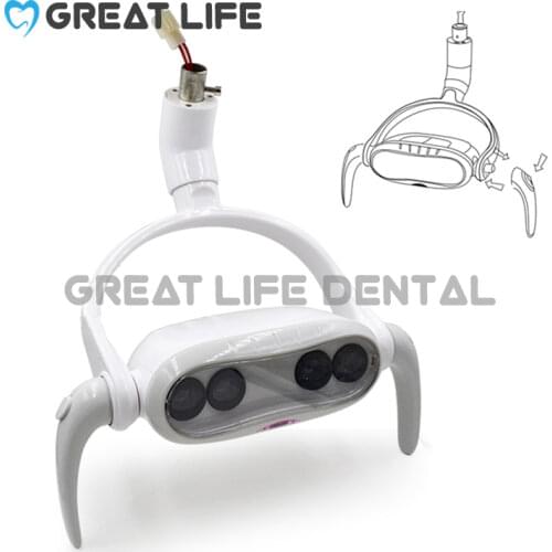 6300k 15w Dental Chair Unit Dental Operation Lighting Led Lamp 4pcs Chips Induction Oral Dental Lamp Dental Led Light