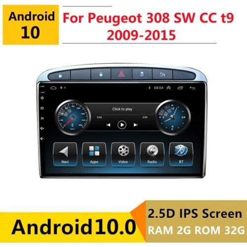 2G RAM Android car stereo for Peugeot 308 sw cc t9 2009 2010 2011 2012 - 2015 radio navigation GPS Multimedia Player headunit