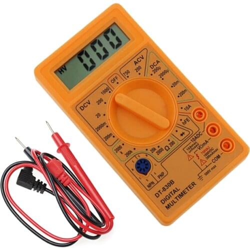 2019 New DT-830B Multimeter LCD Auto Range Digital Voltmeter Ohmmeter Volt Tester Tools