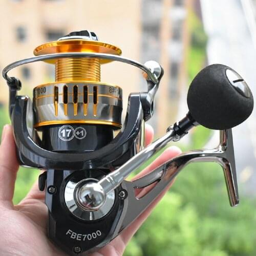 New Metal Line Coil 5.0:1 Carp Spinning Fishing Reel Saltwater Lure Reels Sea Rod Accessories Goods All for Fish Tackle Wheel