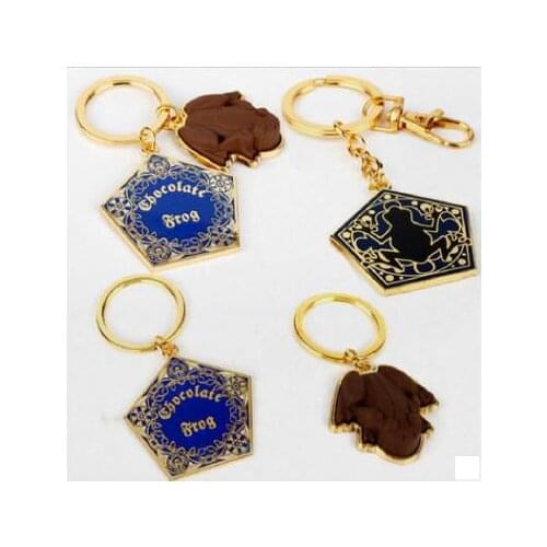 2021 new Harried special design Magic Academy chocolate frog tag keyhain necklace for Men Women Fans Friends Gift