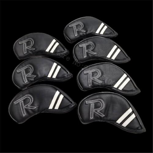 New Golf Iron Head Covers With Magnetic Closure PU Romaro Golf Irons Set Covers #4-9 P(7pcs)For Man Women Free shipping