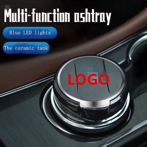 Ashtray car cenicero ash tray for vw t5 t4 scirocco caddy passat cc b8 b7 b6 b5 mk6 mk3 mk2 gti accessories led with logo