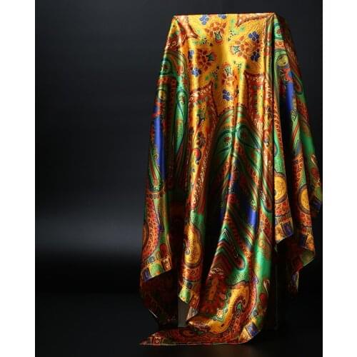 Fashion Hijab Scarf For Women Silk Satin Print Kerchief Head Scarfs Female 90cm*90cm Square Shawls Wraps Neck Scarves For Ladies