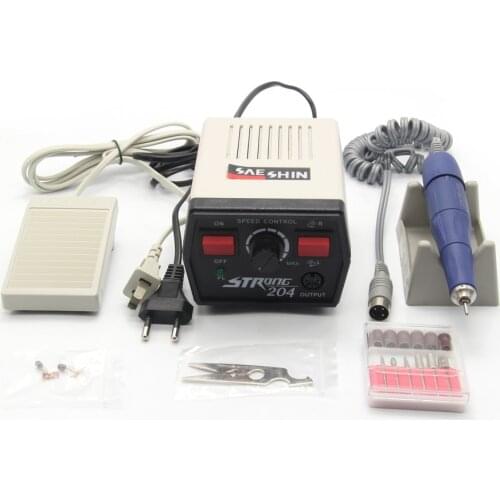 Strong 204 105L Handpiece 40000rpm Nail Drill Machine for Manicure Machine with Nail Drill Pedicure Tools