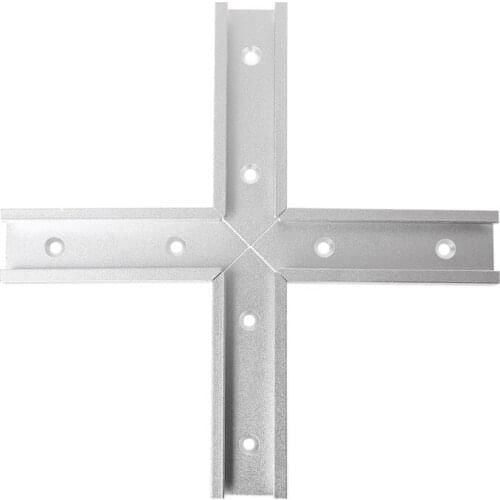 A Type Cross T-tract Connector Set T-slot Woodworking Table Intall Guide Tool Accessories Jig