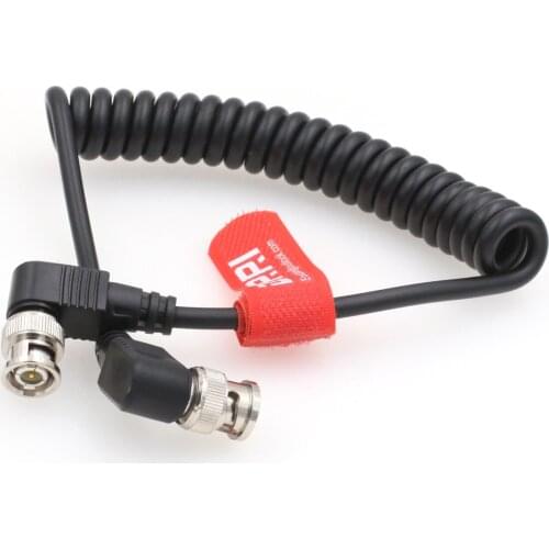 4K Video Cable 6G HD-SD BNC to BNC Spring Cable 75ohm for Cameras and monitors