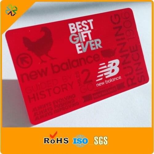 Custom PVC card coiling gold words PVC business cards