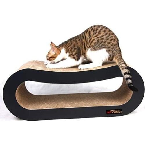 Jumbo Cat Scratcher Lounge Sofa Fat Cat Bed Cardboard Paper High Quality Cat Toy Scratching Pad Big Boy