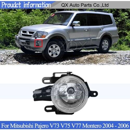 CAPQX Front Bumper Fog light lamp For Mitsubishi Pajero V73 V75 V77 Montero 2004-2006 driving light fog light lamp Bumper lamp