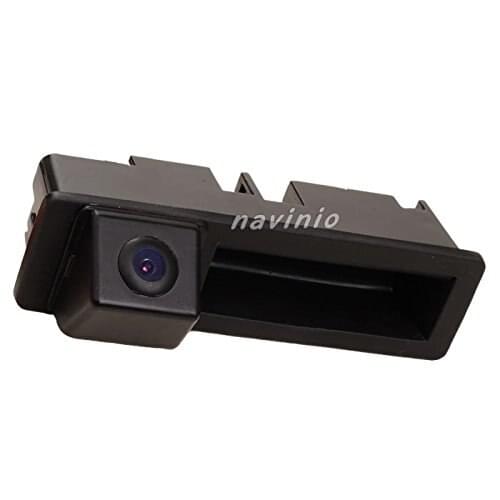 CCD car rear view reverse parking camera for Audi A3 A4 A6L Q7 back up night vision HD waterproof handle trunk wireless screen