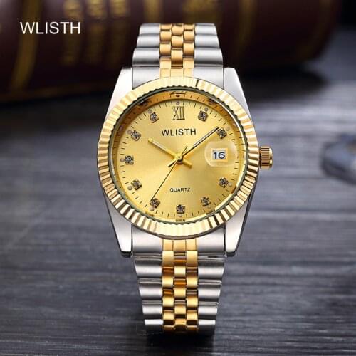 WLISTH 2020 Brand Mens Automatic Quartz Watches Luxury Business Watch Men Stainless Steel Male Clock Reloj Hombre Wristwatches