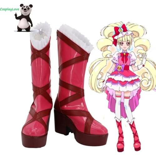 CosplayLove Pretty Cure Precure Pink Cure Macherie Shoes Cosplay Long Boots Custom Made For Halloween Christmas