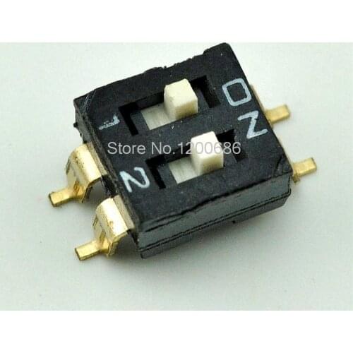 DIP switch toggle switch 2-digit 2.54mm coding switch gold-plated switch