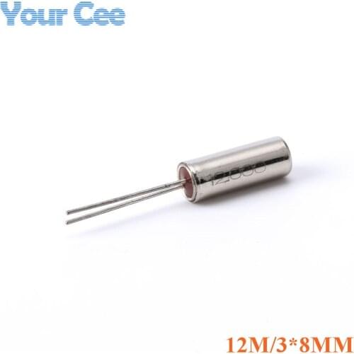 10pcs 12MHz 12.000MHz 12M Hz Frequency Oscillator Crystal Cylender 3X8mm