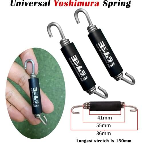 2pcs Motorcycle Modified Exhaust Pipe Yoshimura Spring Muffler Silencer For Scooter Stainless Steel