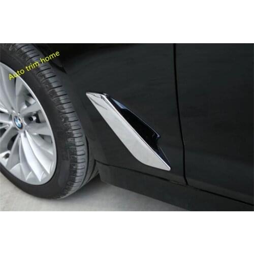 Chrome Door Body Air AC Conditioning Outlet Vent Panel Accessories Cover Trim Fit For BMW 5 Series G30 530i 540i 2017 - 2021 ABS